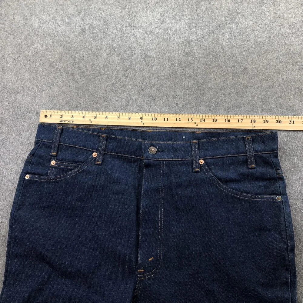Vintage Levis Jeans Mens 40x36 Dark Wash Orange Tab Saddleman Boot Cut Cowboy